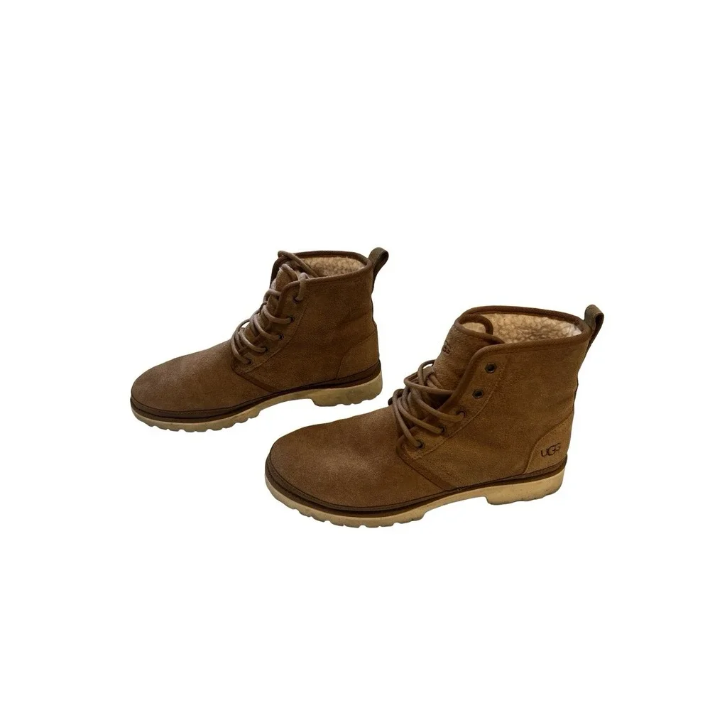 UGG Harkland Waterproof Chestnut men's boots 1106671 suede upper size 9